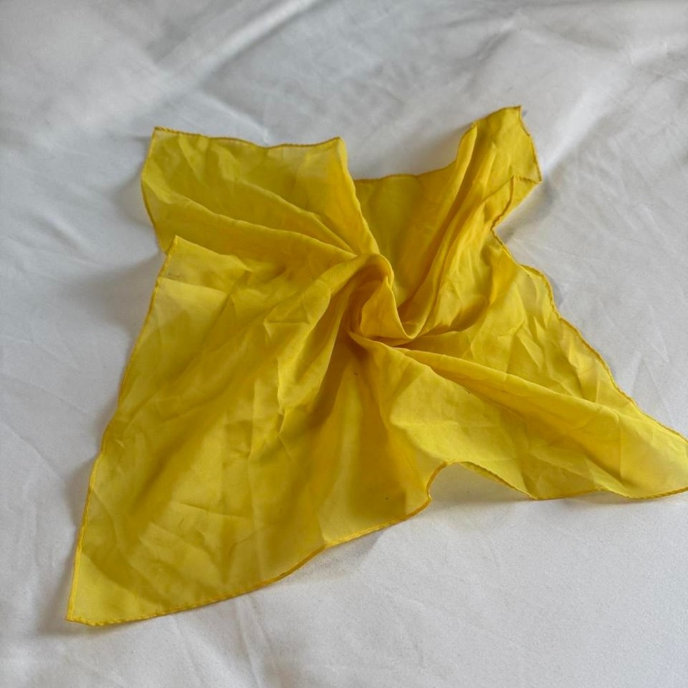 vintage yellow scarf